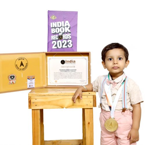 IMG-20230626-WA0690 (1) 2 year old SA Sri Saihish has made it to India Book of Records, after he performed 18 fitness activities in Chennai.